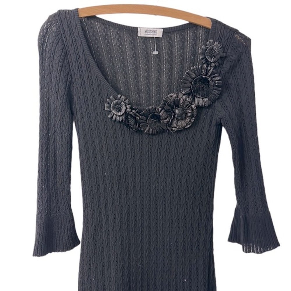 Moschino Cheap and Chic Black Knit Dress 4 - Picture 1 of 5